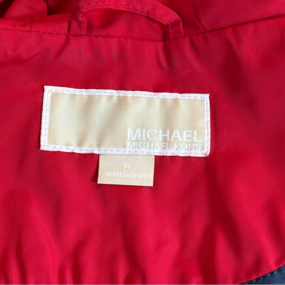 Michael Michael Kors Red Hooded Zip-Up Jacket Gold
Hardware Size M - Picture 16 of 16